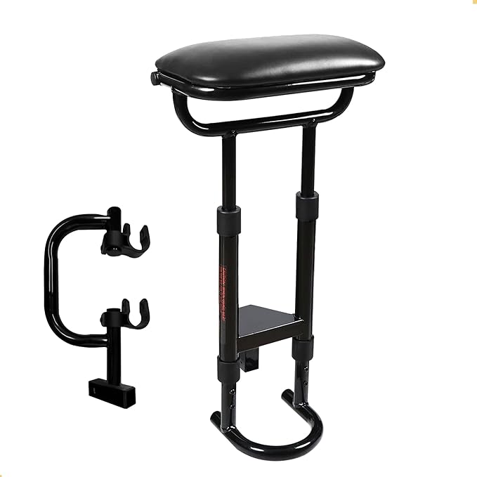 Caddytek Removable Golf Cart Seat, Golf Push Cart Seat, Golf Chair Accessory, Trolly Seat for 3 Wheels and 4 Wheels