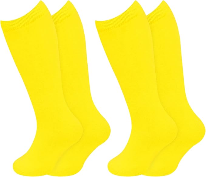 Sarfel Kids Soccer Socks Toddler Soccer Socks Girls Boys Soccer Socks Kids Tube Socks with Stripes Toddler Knee High Socks
