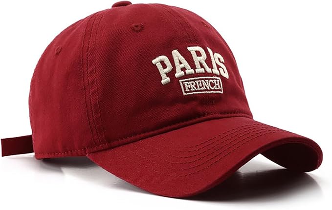 Paris Hat Unisex Baseball Cap Soft Sun Hat Adjustable Trucker Cap