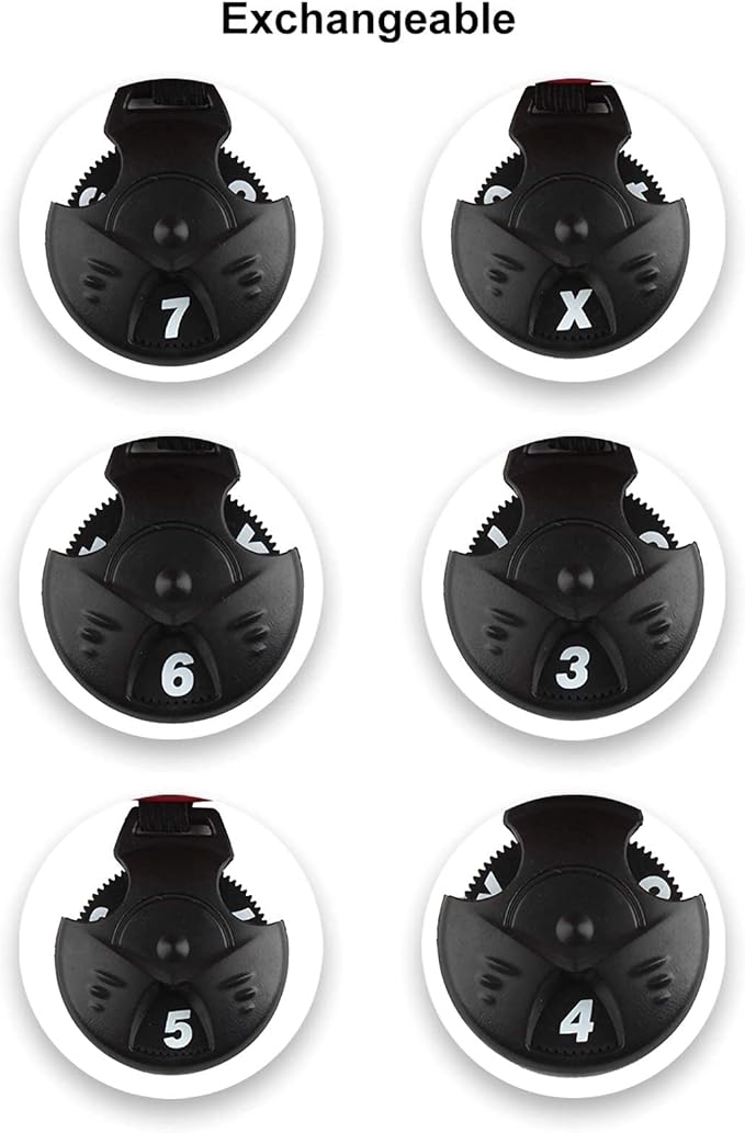 Andux Mesh Golf Hybrid Club Head Covers with Dial Number Tags, 4pcs/Set