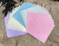 50 Sheets 6 x 6 Inches Natural Fiber Mulberry paper Sheets Square Origami Paper by RATREE888