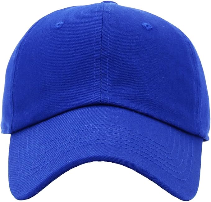 KBETHOS Classic Unisex Cotton Adjustable Low Crown Baseball Cap – Plain Dad Hat