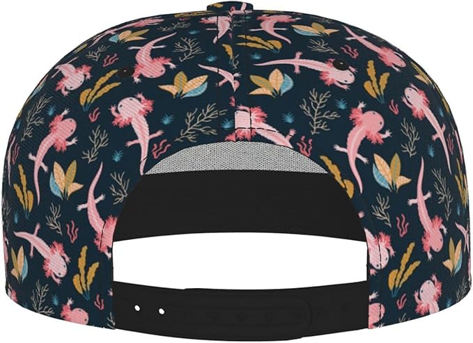Fashion Snapback Hat for Men Women, Hip Hop Style Baseball Cap Flat Bill Hats Adjustable Trucker Sun Hat