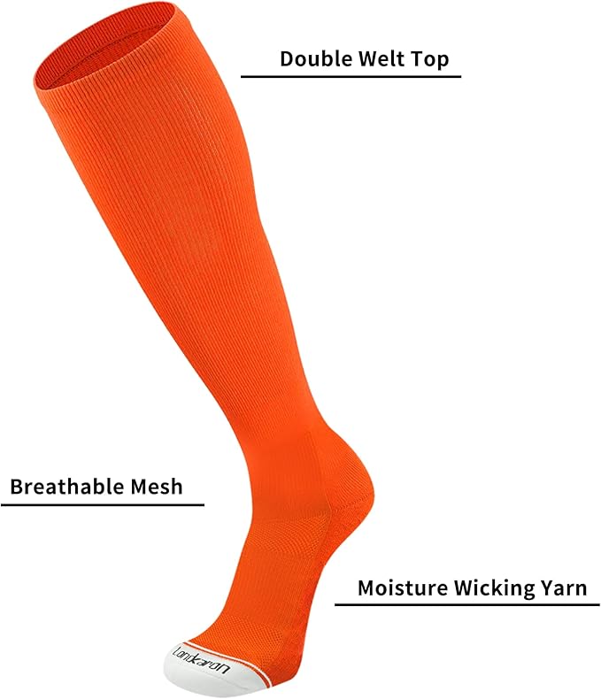 Youth Performance Baseball & Softball Socks (3 Pairs) over the Calf