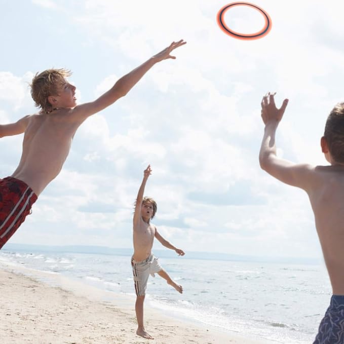 Flying Disc for Kids Adults 11 inch Flying Ring, 3 Pack Beach Backyard Sports - Image 6