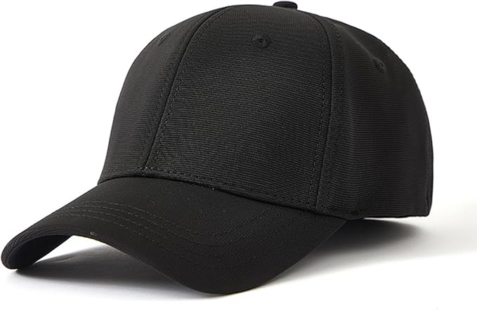 6 Panel Stretch Full Closed Baseball Caps Men's Blank Fitted Cap Curved Brim Elastic Closed Back Hat Q2426