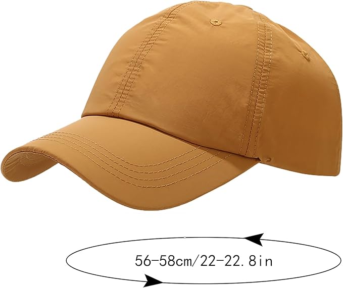 Malaxlx Waterproof Baseball Cap for Men Women Breathable UPF50+ Sport Outdoor Caps Quick Dry Adjustable Rain Hat