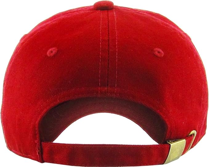 KBETHOS Classic Unisex Cotton Adjustable Low Crown Baseball Cap – Plain Dad Hat