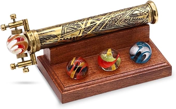 RII Brass Kaleidoscope | Vintage Antique Etched Brass Design | Interchangeable by RoorkeeInstrumentsIndia