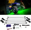 LEDGlow 4pc Standard Million Color LED Golf Cart Underglow Underbody Neon Lighting Kit Fits EZGO, Yamaha, Club Car, ICON, Evolution, Tomblerin, Star EV - Flexible Tubes - Previous Generation Model