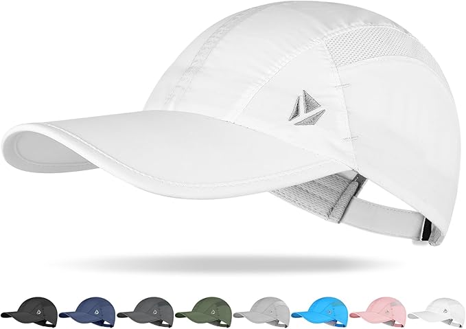 YANIKY Quick-Dry Running Hat for Men & Women Cooling Hat UPF 50+ Thin Baseball Cap Lightweight Breathable Mesh Sport Hats