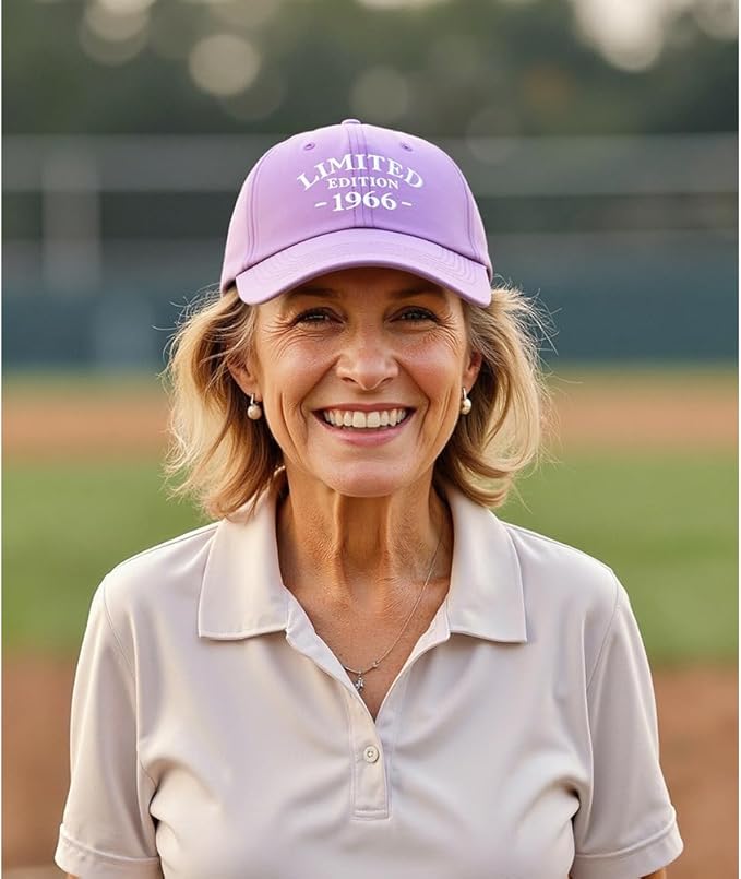 60th Birthday Gifts for Men Women, 60 Year Old Gifts Ideas, Adjustable Washed Cotton Embroidered Baseball Cap