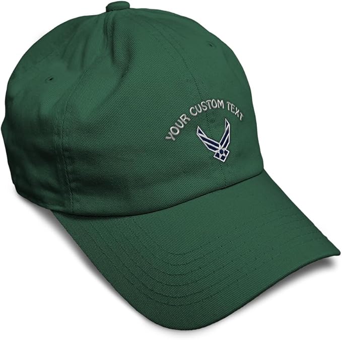 Speedy Pros Soft Baseball Hat Embroidered Dad Hat Air Force Emblem Embroidery Men & Ladies Baseball Cap Cotton
