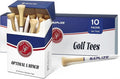SAPLIZE Bamboo Golf Tees Pack of 100 or 150, Four Size Options (3-1/4", 2-3/4", 2-1/8", 1-1/2"), Stable and Reliable Golf Tees, Available in Natural Color