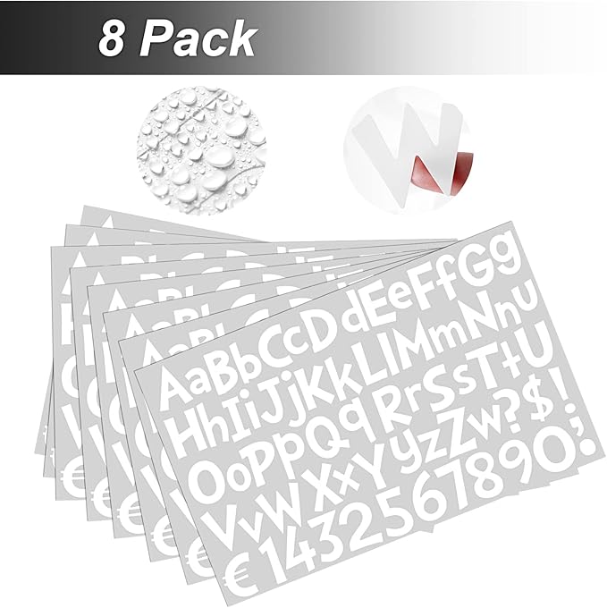 TaoBary 544 Pcs 2 Inch 16 Sheets Large Letter Stickers, Upper and Lower Case - Image 3
