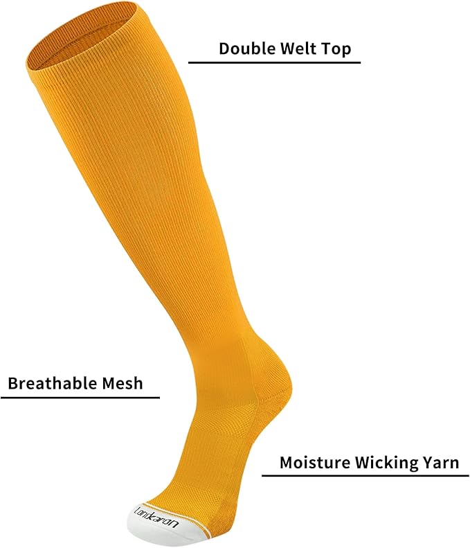 Youth Performance Baseball & Softball Socks (3 Pairs) over the Calf