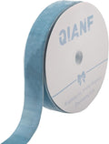 Vintage Dusty Blue Velvet Ribbon Christmas Ribbon by QIANF