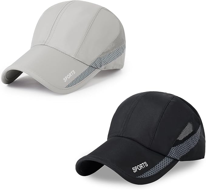 Running Hat Mesh Baseball Cap Unstructured Sports Cap Outdoors Sun Hat for Men Women