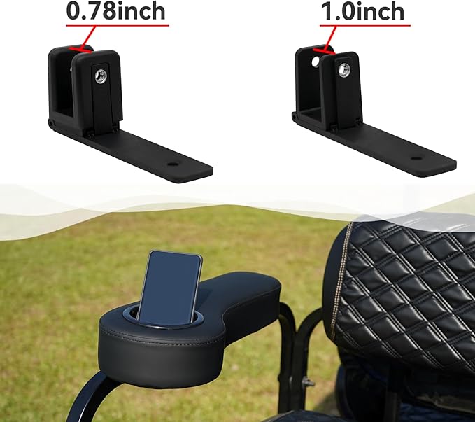Golf Cart Armrest with Cup Holder for Rear Seat kit