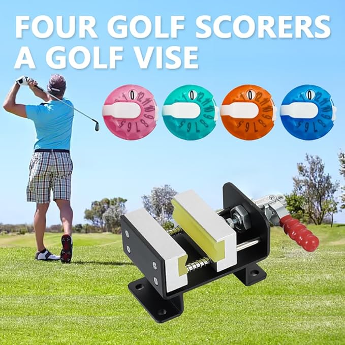 Golf Club Vise Precision Shaft and Grip Work Complete Tool for Golf Grip Replacement and Club Customization, Professional Golf Grip Replacement Accessories