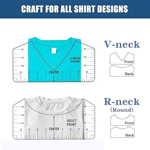 Vowlove Tshirt Ruler Guide for Vinyl Alignment - Image 3