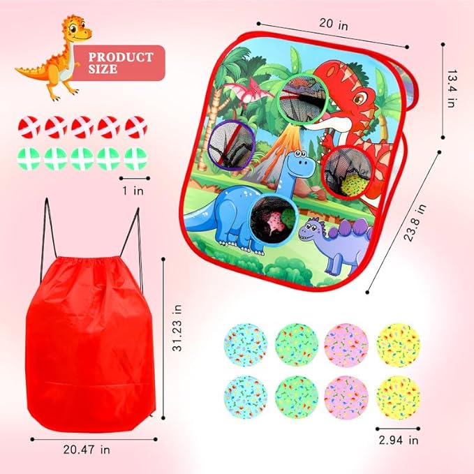 Bean Bag Toss Game for Kids/Double-Sided Foldable Cornhole Board/Backyard Beach - Image 4
