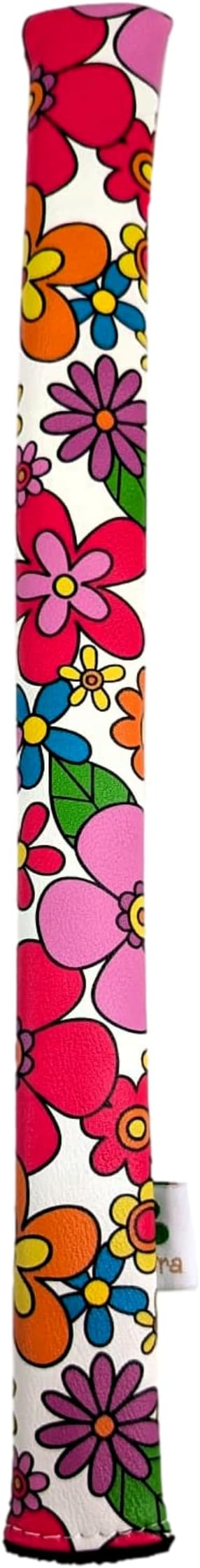 Foretra Driver Headcover Golf Club Covers Blade Mallet Putter Cover Alignment Stick Holder Hybrid Fairway Wood Head Cover Flower Pattern Novelty Golf Accessories for Most Brands