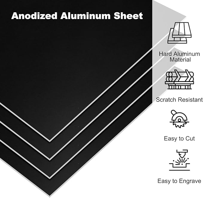 PATIKIL 7x5x1/32inch Anodized Aluminum Sheet - Image 3