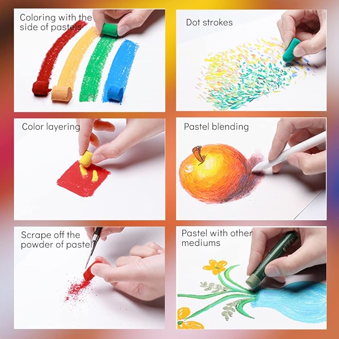 Paul Rubens Professional Soft Pastels, 40 Portrait Colors Chalk Pastels Vibrant - Image 2