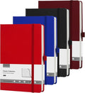 4 Pack Lined Journal Notebooks for Work, A5 Size 100 GSM Thick Paper, Classic by ONAVIA