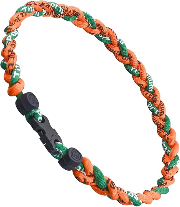 18inch Baseball Necklace,Fashion Tri-Braided Rope Tornado Necklace for Sports Fan