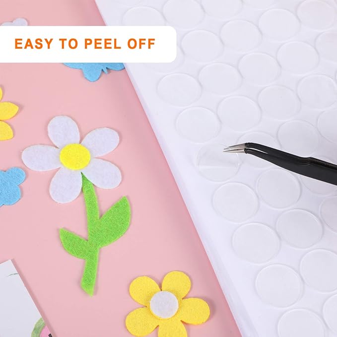 Zonon 500 Pcs Double Sided Adhesive Dots Clear Glue Point Tape Stickers Balloon - Image 4