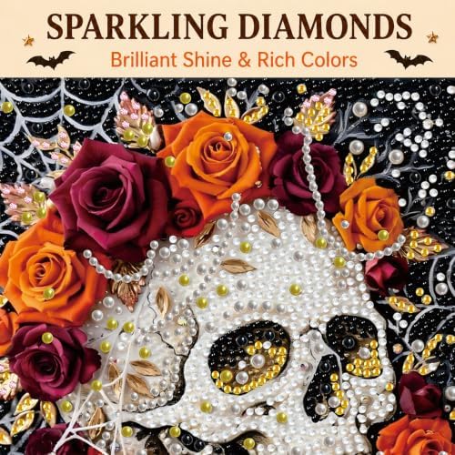 Reofrey DIY Halloween Pearl Art Kits for Adults, 5D Diamond Art Kits B07