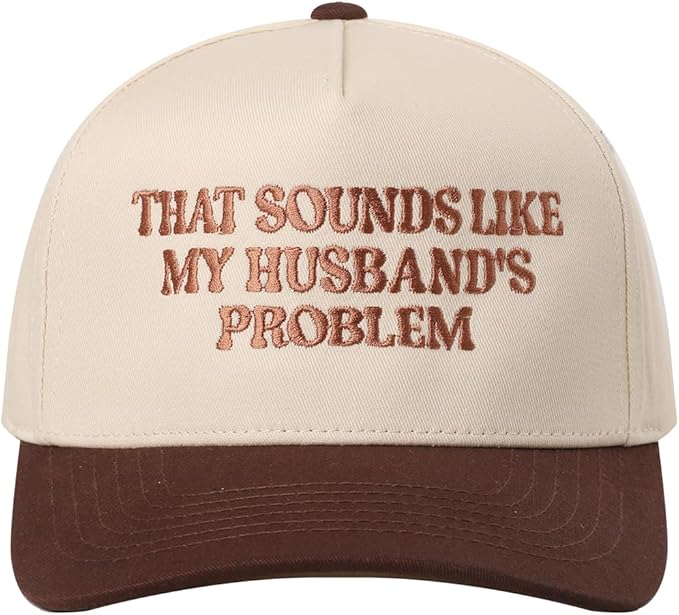 MIRMARU Two-Tone Vintage Canvas Trucker Hats for Men & Women, Adjustable Size Baseball Caps with Trendy Embroidered Design