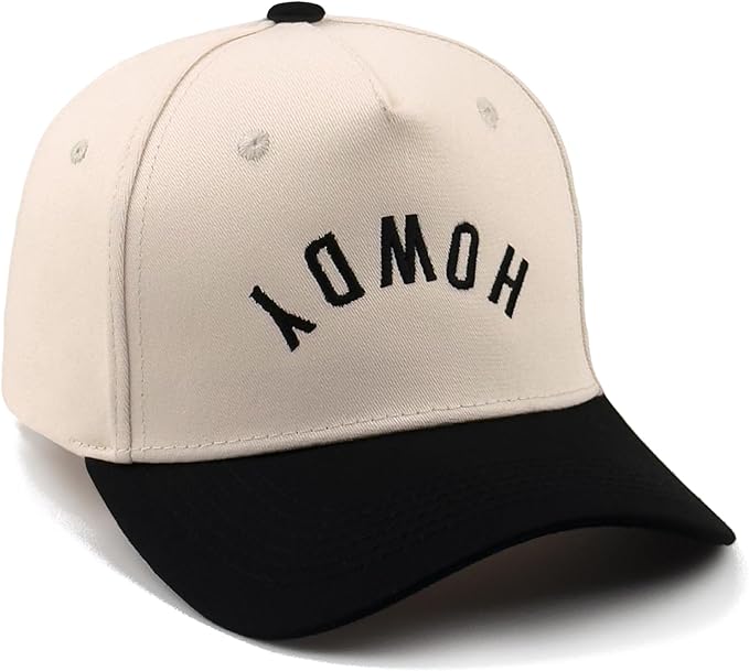 Funny Embroidered Trucker Hat, Vintage Two-Tone Cotton Baseball Cap for Men Women, Adjustable Dad Hat Gift Idea