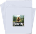 Falling in Art 5 Pack Acid Free 12x12'' White Picture Mats Board Show Kit by FallinginArt