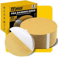 6-Inch 100-Grit Gold PSA Sanding Discs, 50 Pack – Pro-Grade Self-Adhesive by TPmax