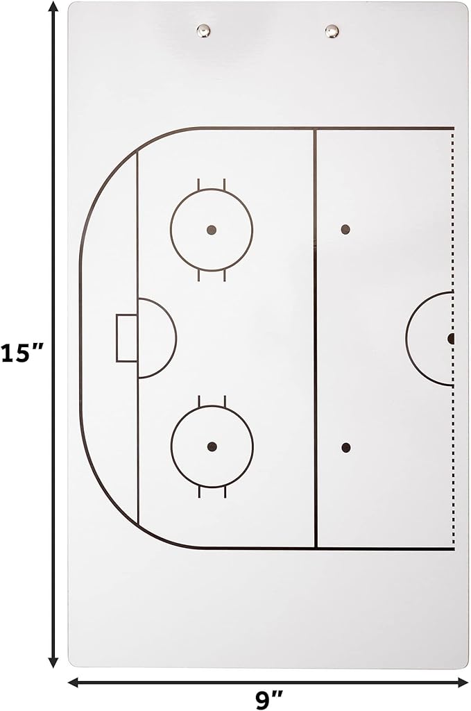 Murray Sporting Goods Dry Erase Coaches Clipboard | Double-Sided Dry Erase White Board