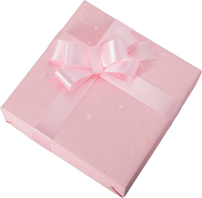1 Inch Light Pink Ribbon, 50 Yards Craft Polyester Satin Ribbon Perfect - Image 4