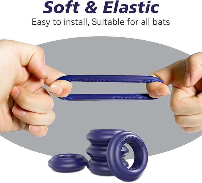 [5 Packs] Baseball Bat Grip Choke Up Rings Bat Ring Bat Choke Up Knob Baseball Softball Teeball Tball Bat Choke Up Ring Bat Knob Baseball Bat Accessories