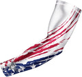 Bucwild Sports Flag Compression Arm Sleeve - Perfect for Baseball Basketball Football - Youth & Adult Sizes