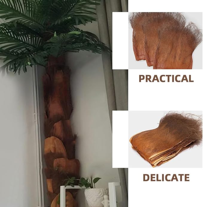 Cabilock 5PCS Realistic Artificial Palmae Bark Garden Decor Plant Accessory - Image 5