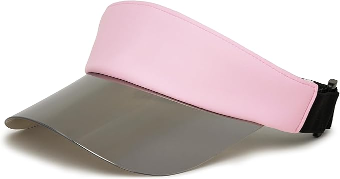 Funky Junque Women's UV 50 Adjustable Sun Visor - Golf Tennis Pickleball - Sports Themes Solid Colors Easter Pastels