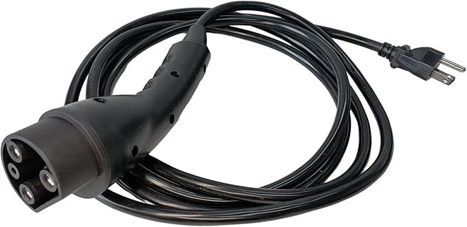 JOEEGO Charging Power Cord Assembly Compatible with Evolution EV Golf Carts, 16A 110V~220V, UL Listed, Replaces OEM# 2.04.0620 (Black 10ft)