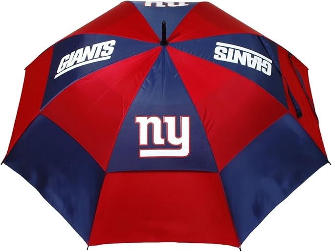 Team Golf NFL San Francisco 49ers Golf Umbrella 62" Golf Umbrella with Protective Sheath, Double Canopy Wind Protection Design, Auto Open Button