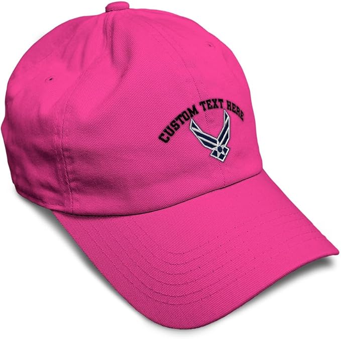 Speedy Pros Soft Baseball Hat Embroidered Dad Hat Air Force Emblem Embroidery Men & Ladies Baseball Cap Cotton