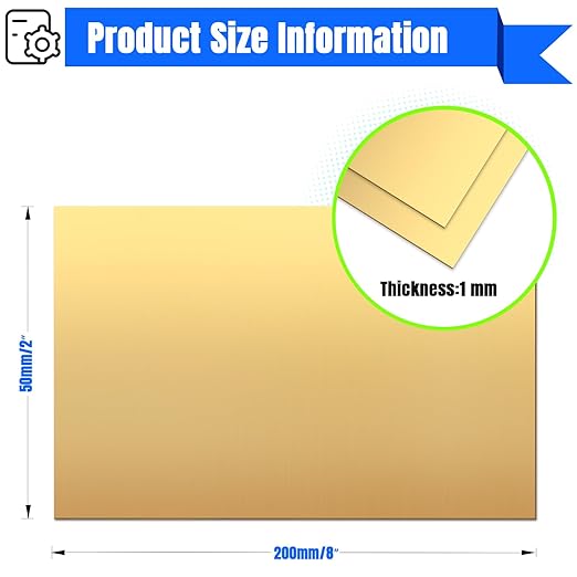 Brass Sheet, 99.9% Pure Brass Plates - Image 2