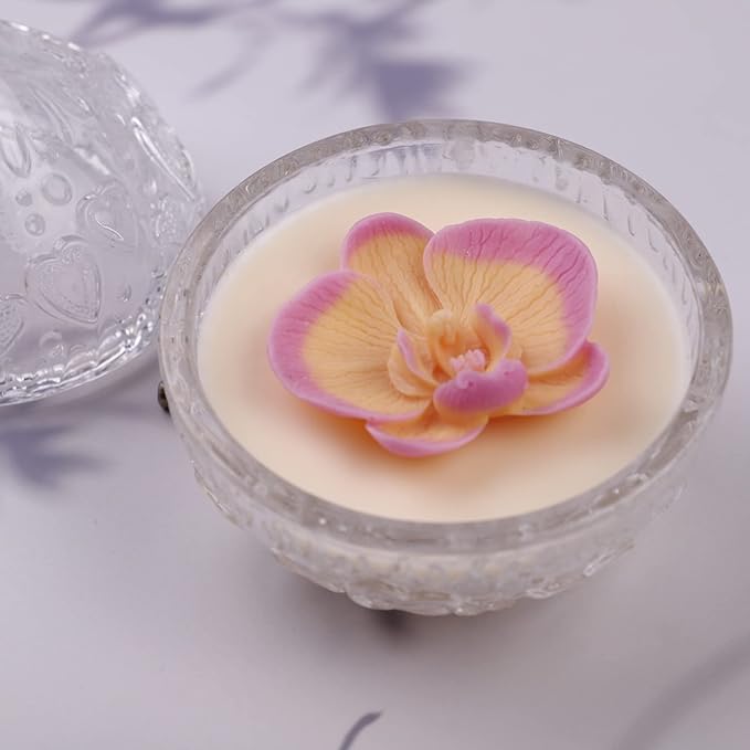 Cute Phalaenopsis Resin Mold Phalaenopsis Silicone Wave Spiral Candle Mold - Image 3
