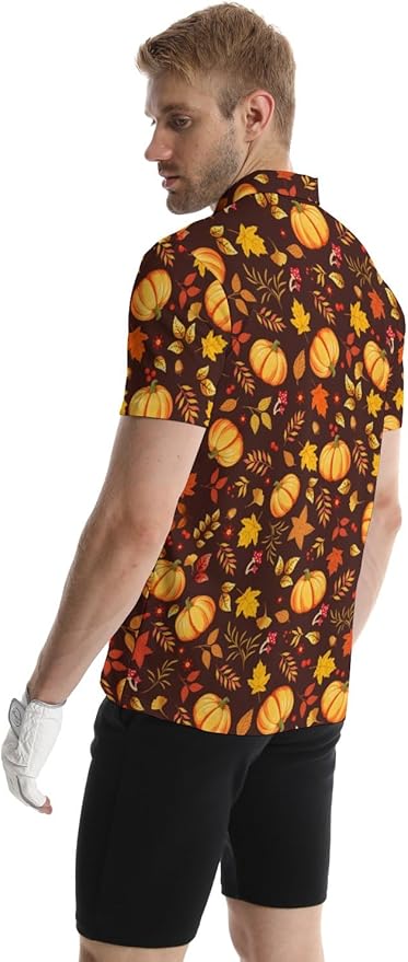 Mens Golf Shirts Golf Polo Shirts for Men Short Sleeve Polo Shirts Golf Gifts