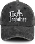 The Rodfather Pugfather Dogfather Grilfather Hats for Men, Adjustable Embroidered Dad Baseball Cap